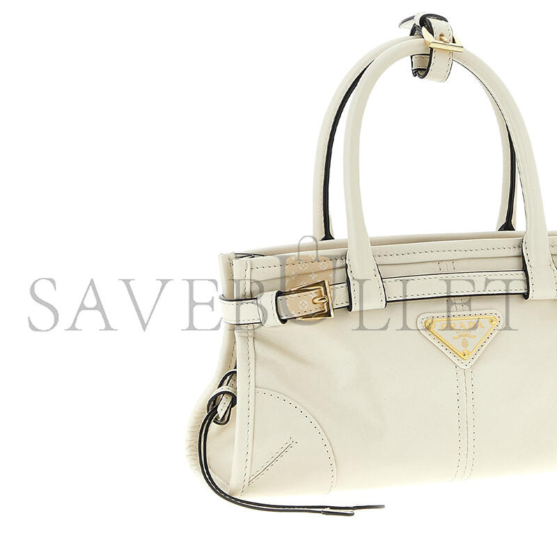 Pra*a bonnie leather mini handbag 1ba486 (23.5*12*9cm)